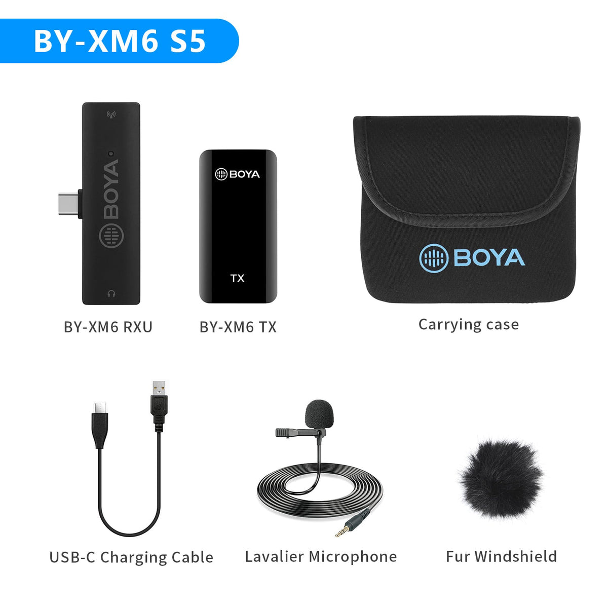 BOYA BY-XM6 Wireless Clip-On Lavalier Microphone — for Streamers & Content Creators in South Africa - GhostMart
