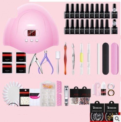 Nail Art Gel Kit with UV Lamp 36W - GhostMart