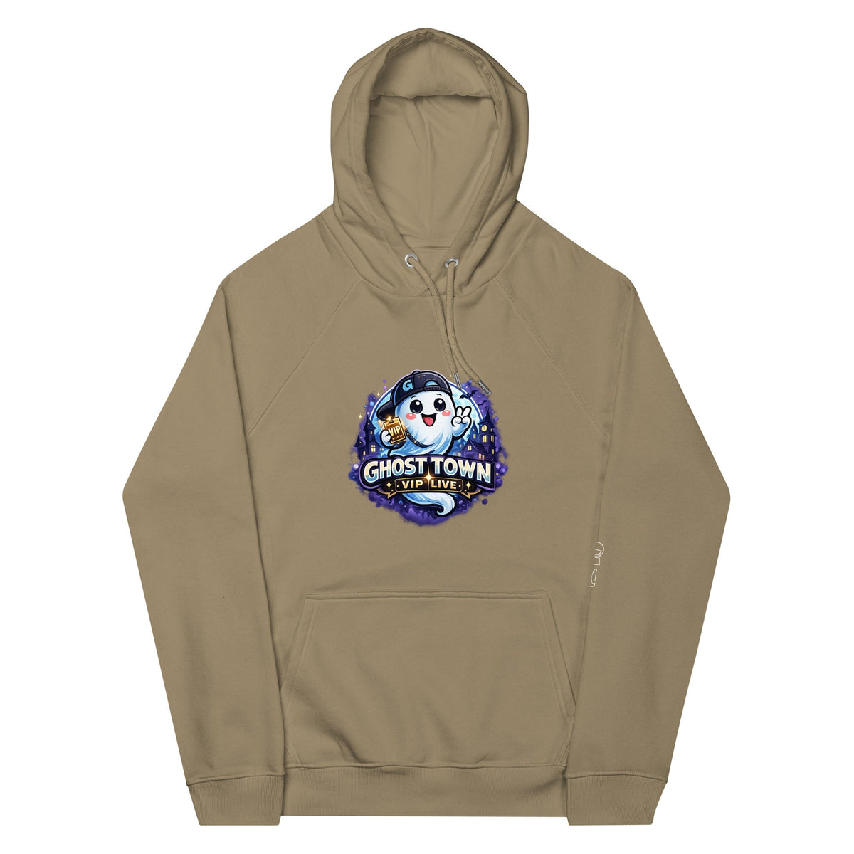 Eco Raglan Hoodie - Ghost - GhostMart