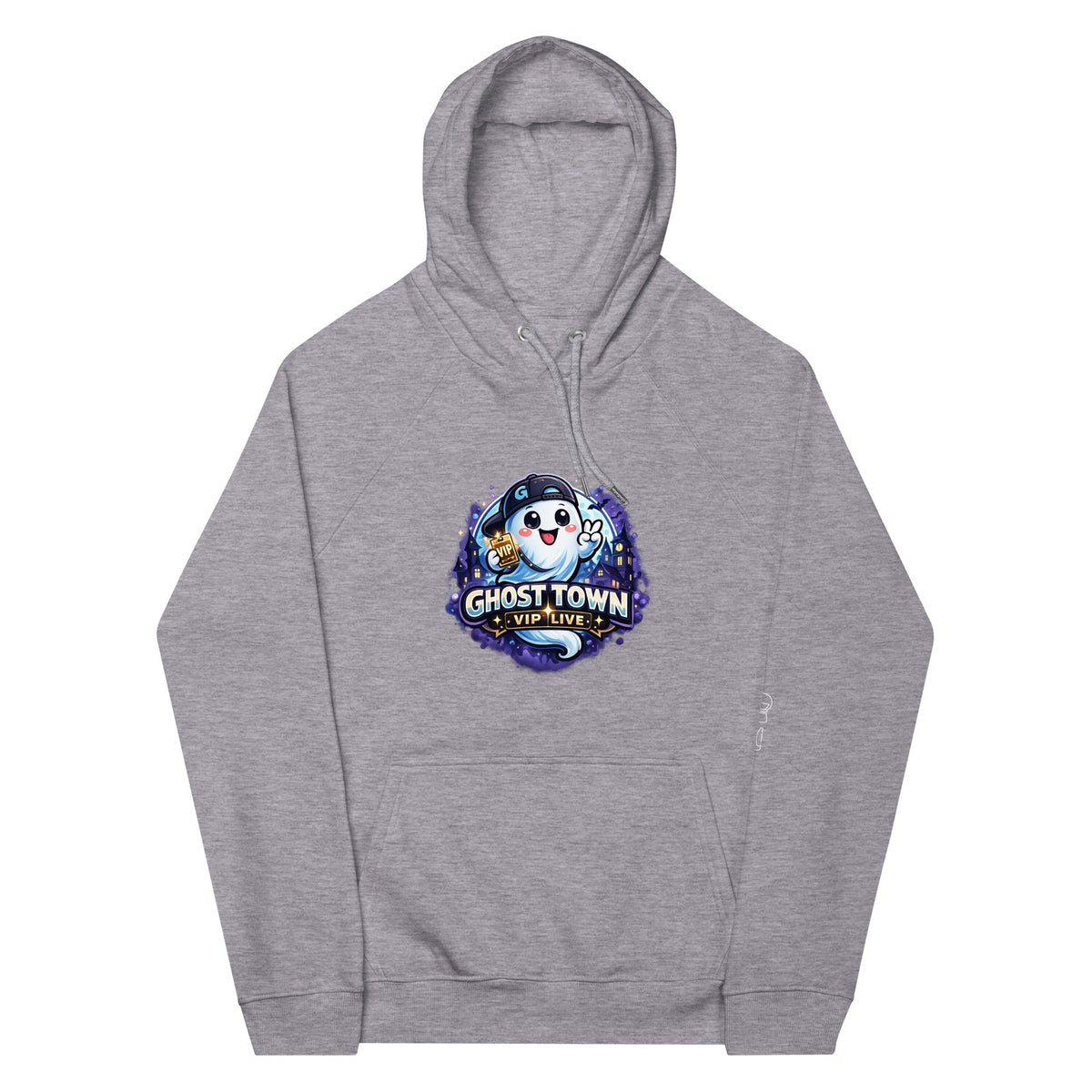 Eco Raglan Hoodie - Ghost - GhostMart