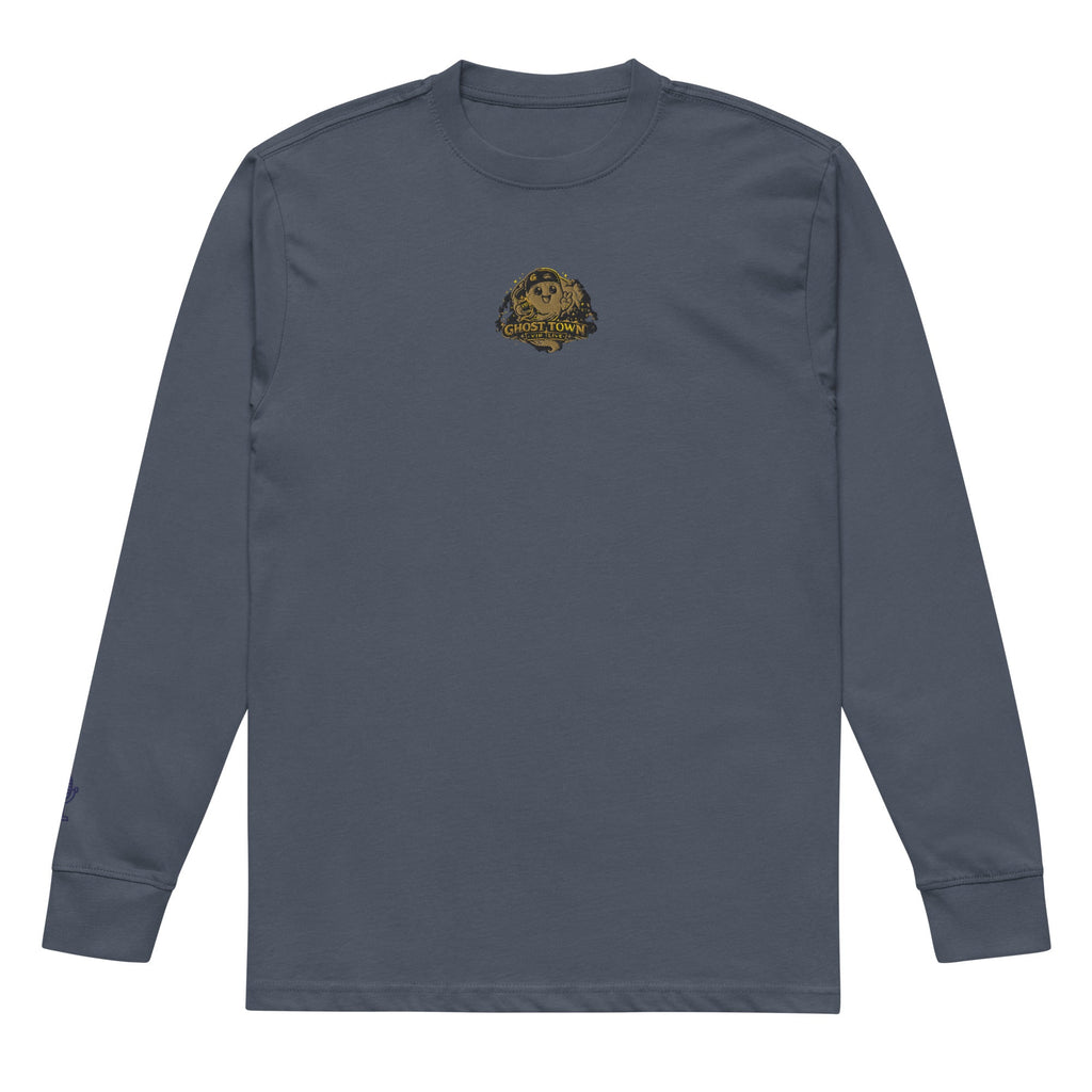 Heavyweight Long Sleeve Tee - Ghost Outline - GhostMart