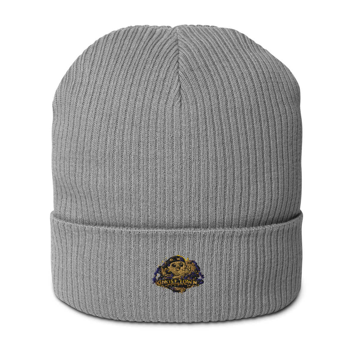 Organic Ribbed Beanie - Ghost - GhostMart