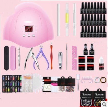 Nail Art Gel Kit with UV Lamp 36W - GhostMart