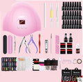 Nail Art Gel Kit with UV Lamp 36W - GhostMart