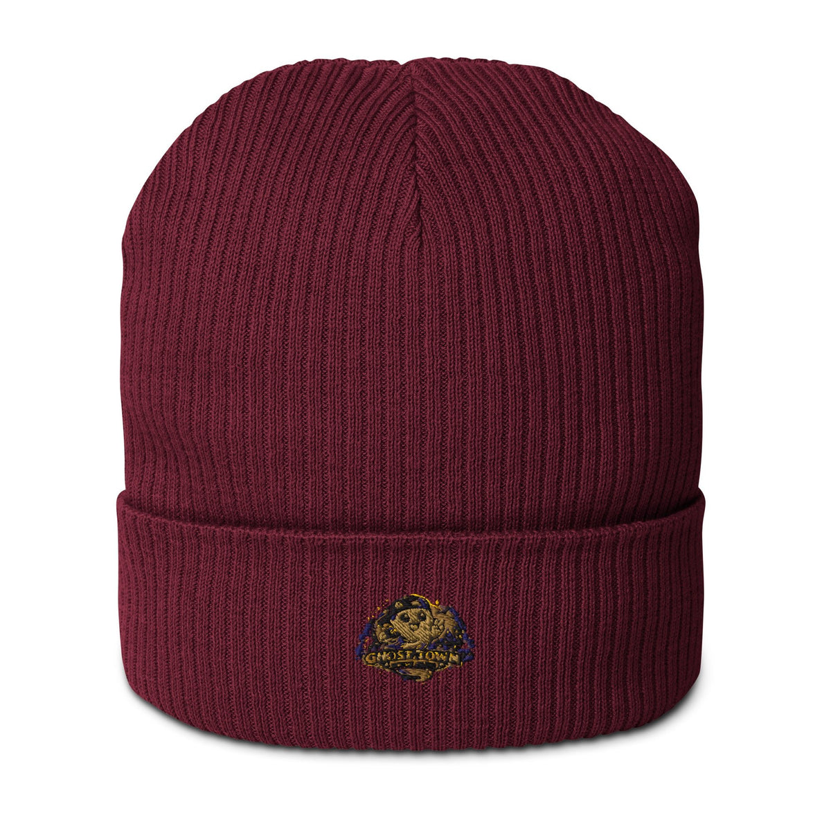 Organic Ribbed Beanie - Ghost - GhostMart